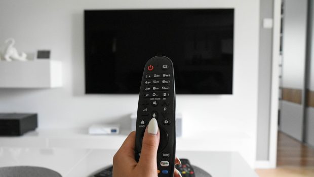 Televize, dálkové ovládání (ilustrační foto)