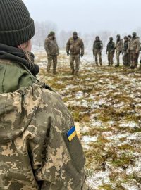Ukrajinští vojáci ve výcvikovém prostoru Libavá
