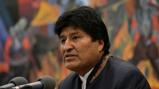 Bolivisjký exprezident Evo Morales