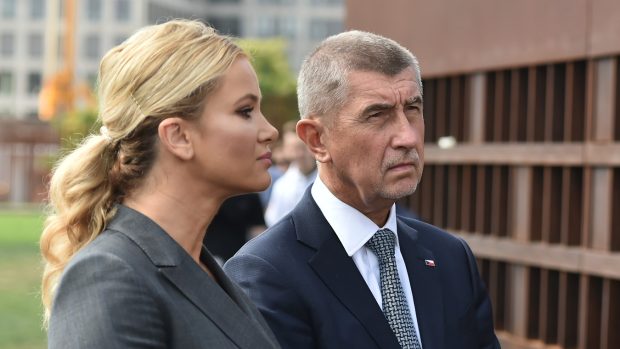 Premiér Andrej Babiš s manželkou Monikou