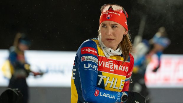 Slovenská biatlonistka ruského původu Anastasia Kuzminová