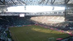Stadion ve Vratislavi plný fanoušků