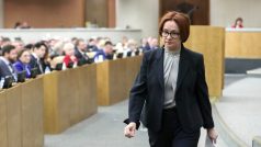 Šéfka ruské Ústřední banky Elvira Nabiullinová