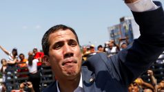 Lídr venezuelské opozice a prozatímní prezident Juan Guaidó.