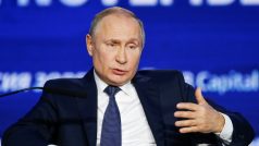 Ruský prezident Putin v projevu na investičním fóru v Moskvě
