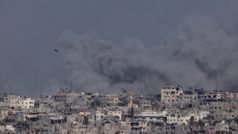 Kouř nad pásmem Gazy