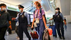 Cimanouská krátce poté, co na tokijském letišti Henada požádala o pomoc japonskou policii