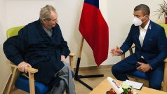 Prezident Miloš Zeman při exkluzivním rozhovoru pro TV Nova