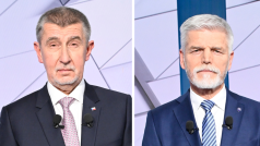 Finalisté prezidentské volby Andrej Babiš a Petr Pavel