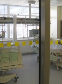Pokoj u operačního sálu v nemocnici v Příbrami