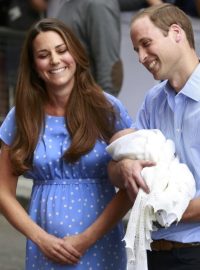 Pyšní rodiče vévodkyně Kate a princ William se svým synem