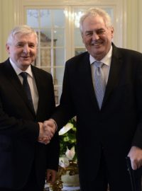Premiér Petr Rusnok byl hostem prezidenta Miloše Zemana na obědě v Lánech