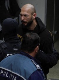 Andrew Tate, zatčení v Bukurešti (archivní foto, 12. březen 2024)