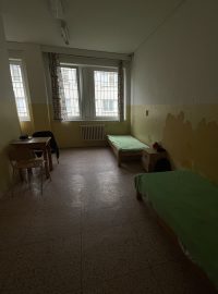 Pokoj na chlapeckém oddělení v dětské psychiatrické nemocnici v Lounech