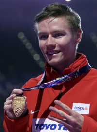 Pavel Maslák se svou třetí zlatou medailí