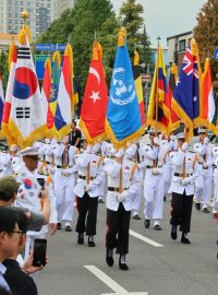 Vojenská přehlídka v jihokorejském Soulu