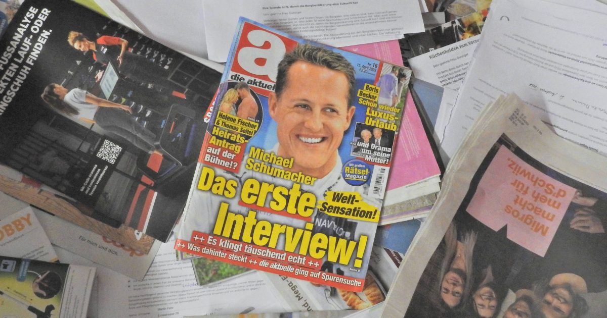 Das Magazin lud zu einem Interview mit Schumacher ein, das von künstlicher Intelligenz geschrieben wurde.  Der Chef wird dann gefeuert |  iRADIO