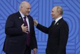 Běloruským prezident Alexandr Lukašenko a ruský prezident Vladimir Putin