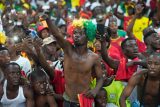 Fanoušci Guineje během zápasu 16. kola Afrického poháru národů (archivní foto)