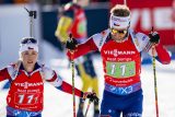 Tereza Voborníková a Vítězslav hornig ve smíšené štafetě dvojic na mistrovství světa v Lenzerheide