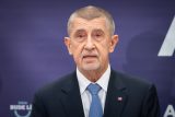 Předseda hnutí ANO Andrej Babiš na tiskové konferenci ve Sněmovně