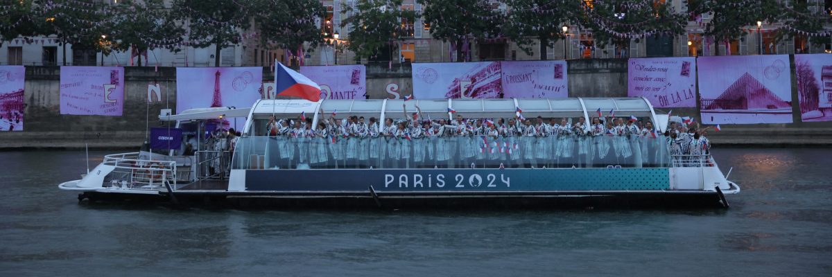 Česká olympijská výprava při zahajovacím ceremoniálu