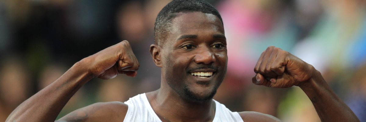 Justin Gatlin na mítinku Zlatá tretra v Ostravě