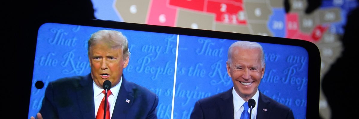 Trump s Bidenem během závěrečné prezidentské debaty