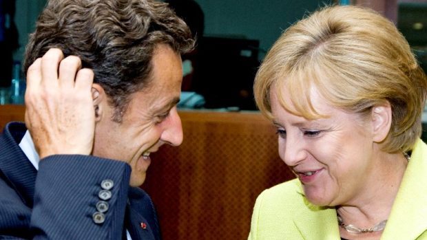 Nicolas Sarkozy a Angela Merkelová