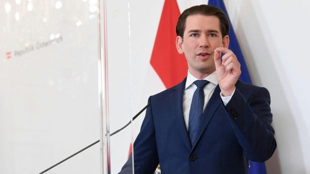 Rakouský kancléř Sebastian Kurz