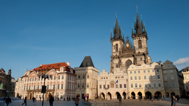 Staroměstské náměstí a kostel P. Marie před Týnem, Praha 1