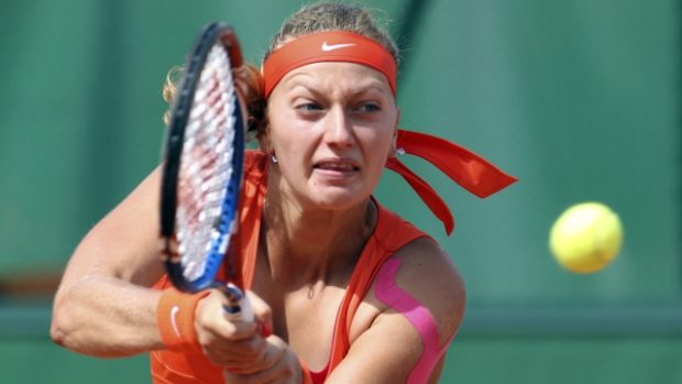 Petra Kvitová v duelu 3. kola French Open na kurtu číslo 7.