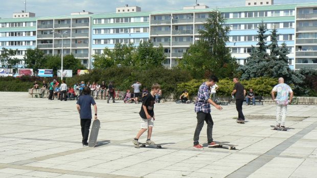 Demonstrace za skatepark začíná