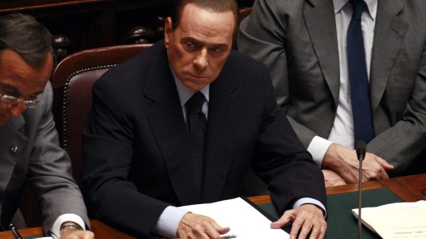 Silvio Berlusconi v italském parlamentu