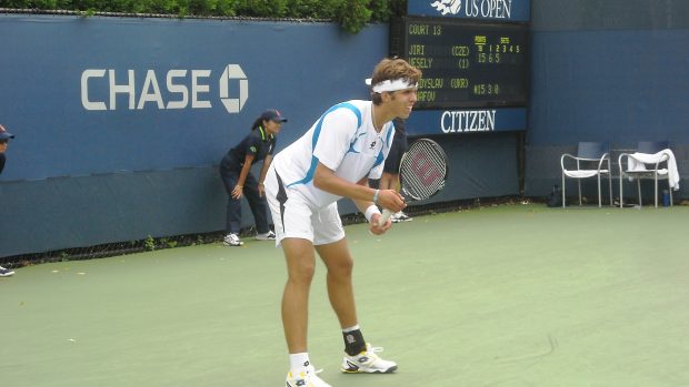 Juniorský tenista Jiří Veselý během US Open