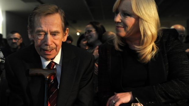 Václav Havel a Iveta Radičová v DOXu při předávání ceny