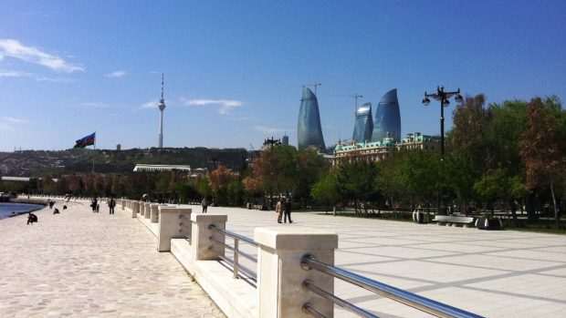 Pobřežní promenáda v Baku