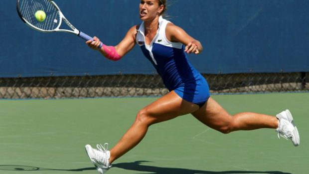 Dominika Cibulková hraje na US Open s růžovými tejpy