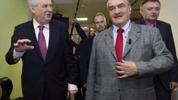 Finalisté prezidentských voleb Miloš Zeman a Karel Schwarzenberg