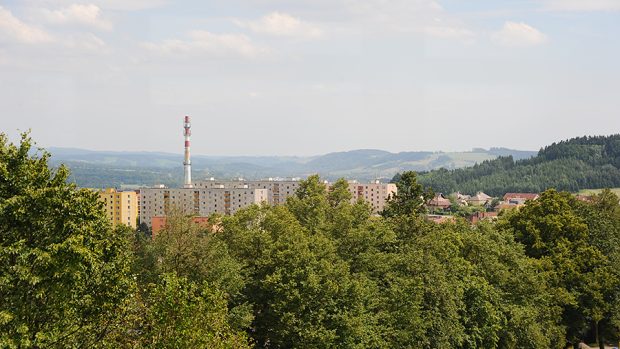 Výhled z Rozálky na město Žamberk