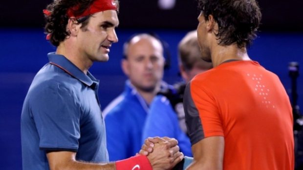 Roger Federer a Rafael Nada po semifinálovém utkání Australian Open