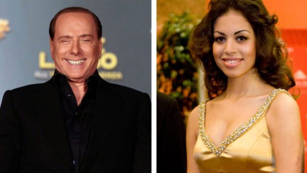 Italský expremiér Silvio Berlusconi a Karima Mahrúgová alias Ruby