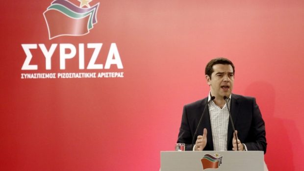 Řecký premiér a lídr strany Syriza Alexis Tsipras