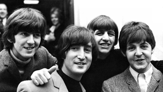 George Harrison, John Lennon, Ringo Starr a Paul McCartney