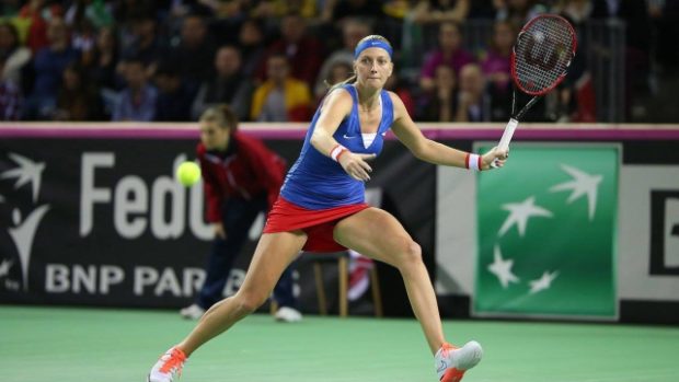 Petra Kvitová při Fed Cupu v Kluži