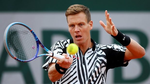 Tenista Tomáš Berdych během prvního kola Roland Garros 2016