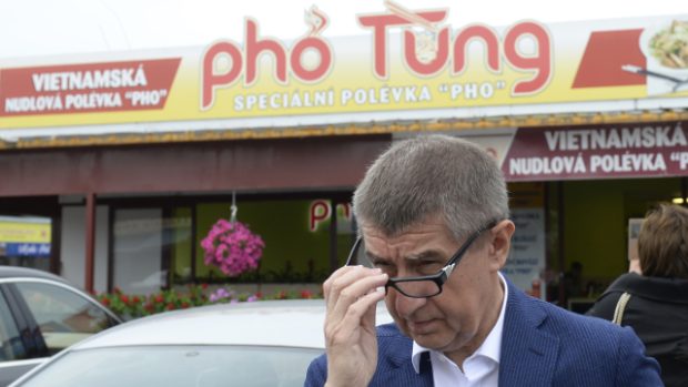 Ministr financí Andrej Babiš si prohlédl areál obchodního centra Sapa Praha