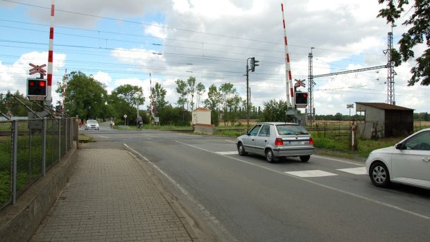 Přejezd ve Studénce na Novojičínsku