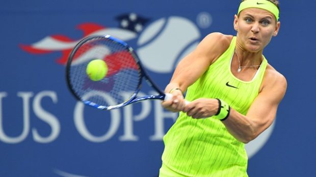 Lucie Šafářová během druhého kola US Open