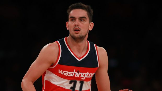 Tomáš Satoranský v dresu Washington Wizards